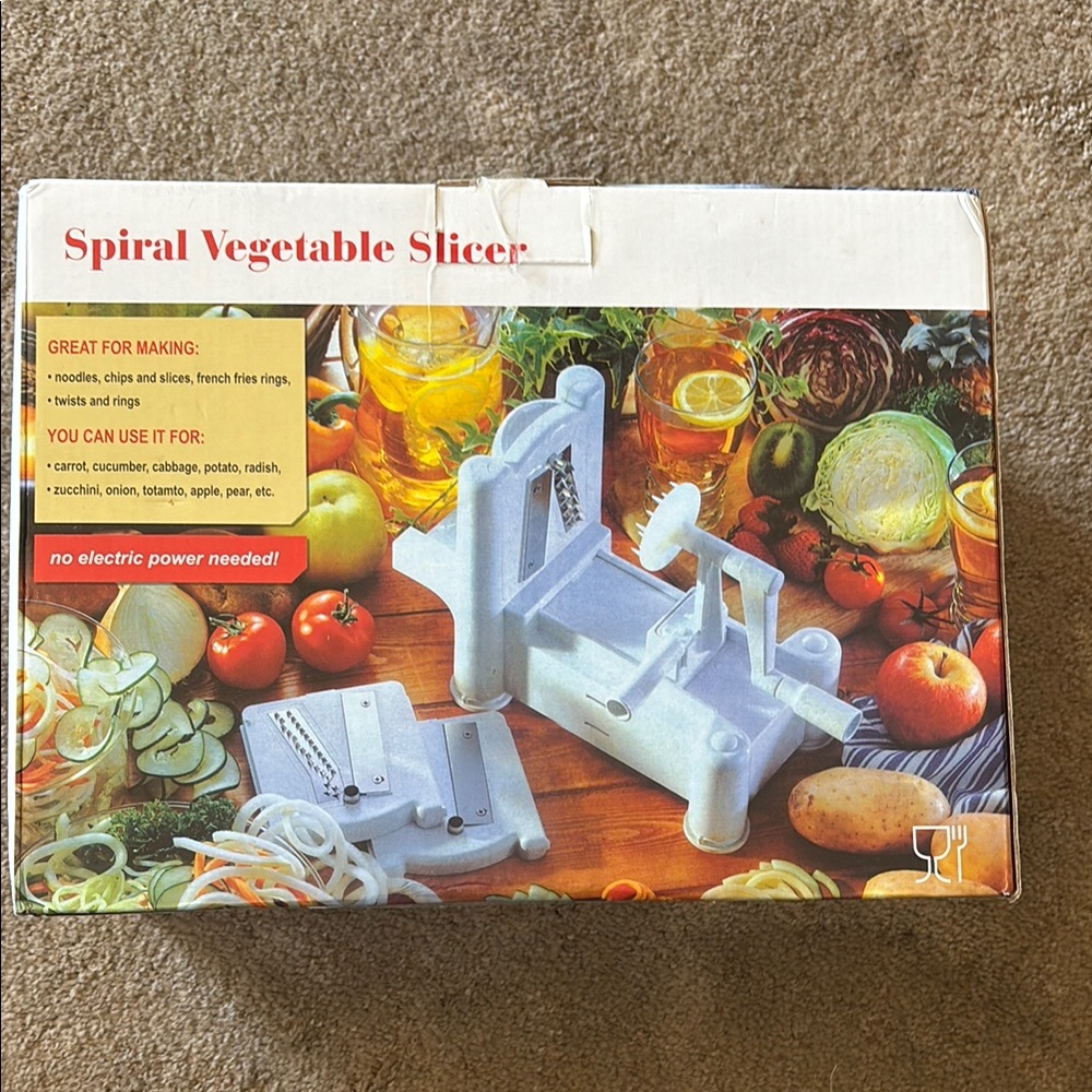 Spiral Vegetable Slicer - White